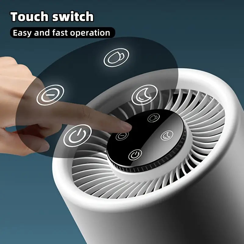 Air Purifier with Blue Light & Negative Ion Tech