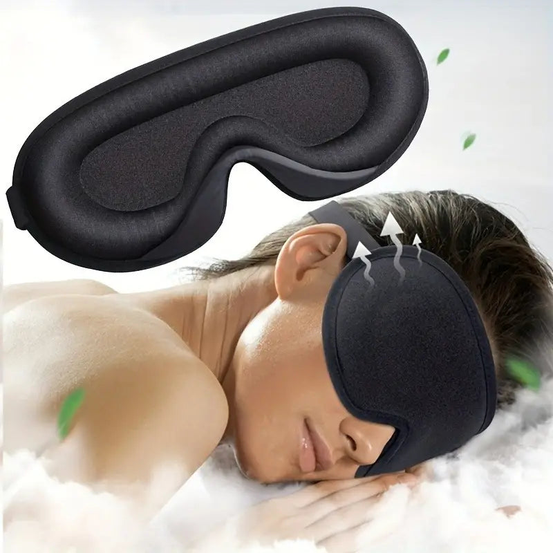 3D Ergonomic Ice Silk Sleep Mask - Cool & Breathable