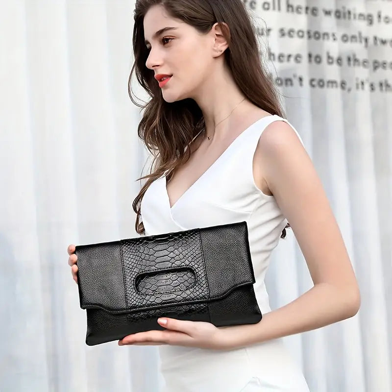 Genuine Leather Clutch Bag