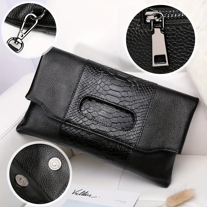 Genuine Leather Clutch Bag