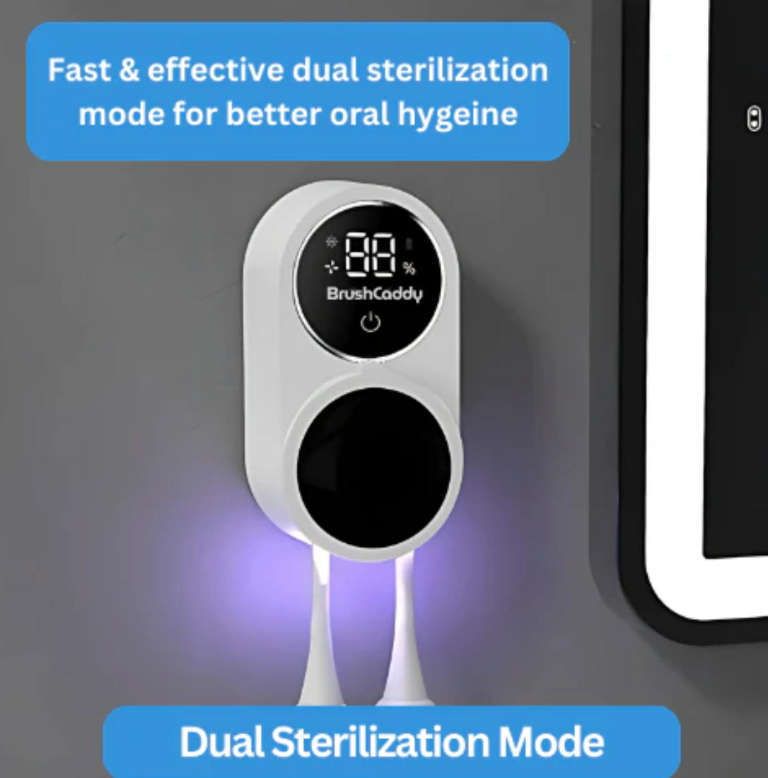 BrushCaddy UV: Advanced Toothbrush Storage with 24/7 UV Protection