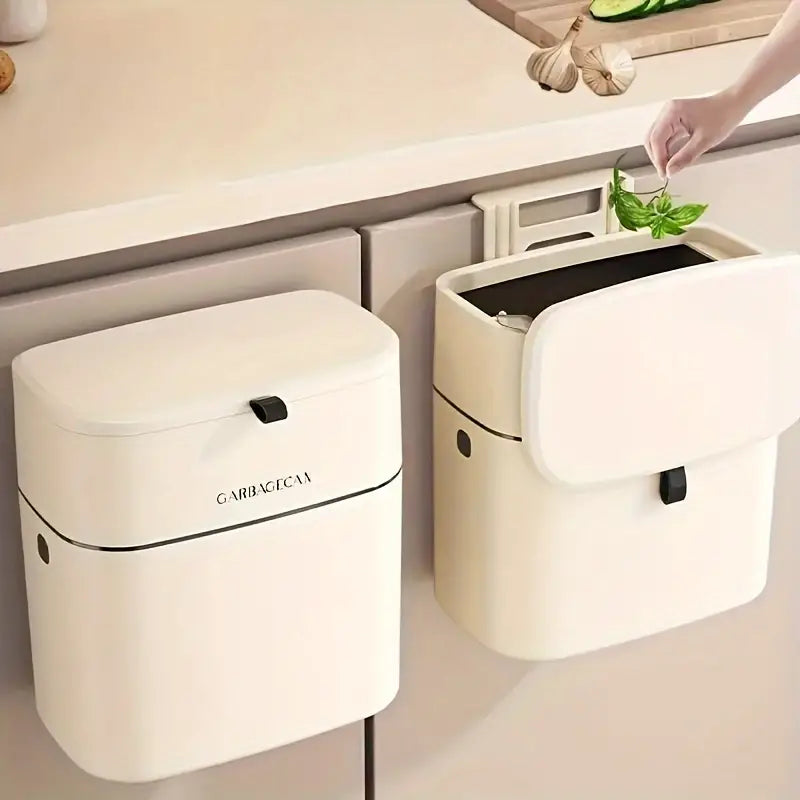 Kitchen 1pc Wall Mounted Trash Can